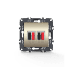 PRIME ΠΡΙΖΑ ΗΧΕΙΩΝ ΔΙΠΛΗ ΜΕ ΚΛΙΠ 36-230VAC IP20 MAT ΣΑΜΠΑΝΙΖΕ