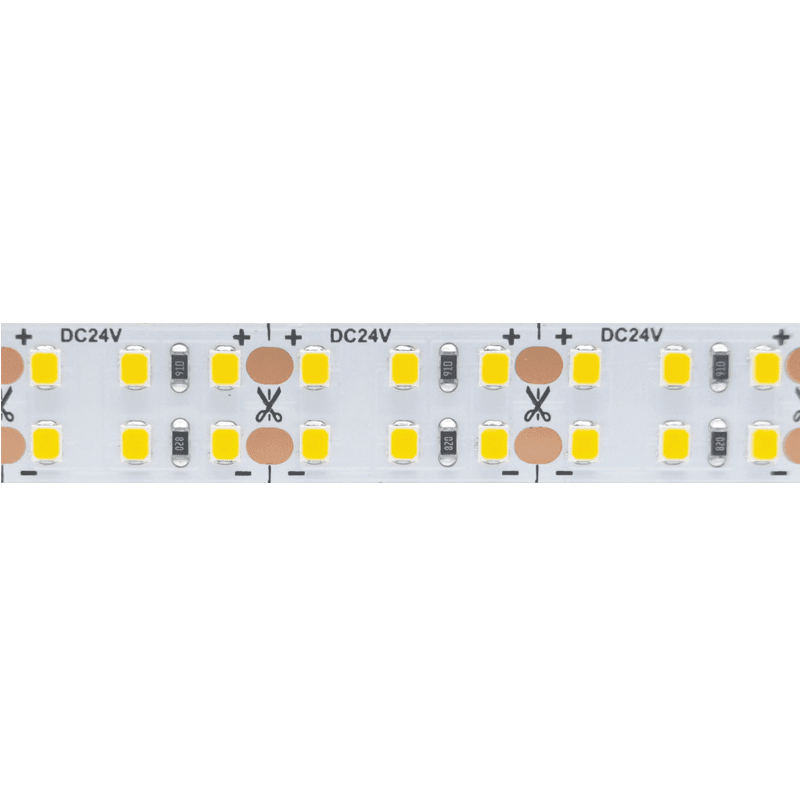 ^LED SMD STRIP 24V DC 40W/M 3000K 4120LM/M IP20 15MM CRI80 OSRAM 2835 240LEDS/M 3SDCM 5M REEL 5YRS
