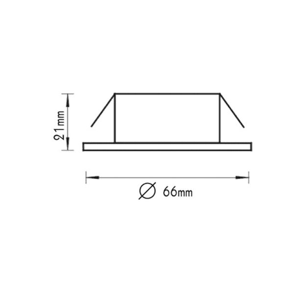 ΣΠΟΤ ΧΩΝΕΥΤΟ ΧΡΥΣΟ XFP 12V 20W - Image 2