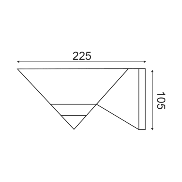 WALL ARM UFO E27 BLACK - Image 2