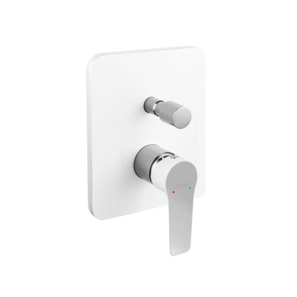 Μίκτης ντους 2 εξόδων White/Chrome ADORE BDR7P FERRO - Image 1