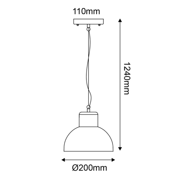^ΣΚΟΥΡΙΑ ΚΡΕΜΑΣΤΟ ΦΩΤΙΣΤΙΚΟ BERO 1XE27 MAX.10W LED IP44 ΜΕ ΟΠΑΛ PC ΚΑΛΥΜΜΑ - Image 2