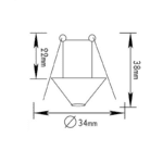 ΣΠΟΤ ΧΩΝ.BS3153A G4 ΝΙΚΕΛ ΜΑΤ ΚΩΝΟΣ - Image 2