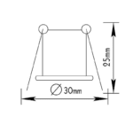 ΣΠΟΤ ΧΩΝ BS3153 G4 ΝΙΚΕΛ ΙΣΙΟ - Image 2