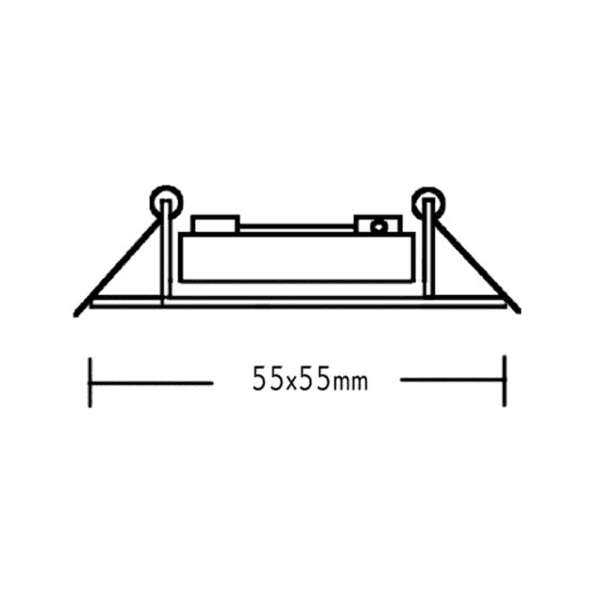 # ΣΠΟΤ ΤΕΤΡΑΓΩΝΟ 3154 MR11 ΝΙΚΕΛ - Image 2