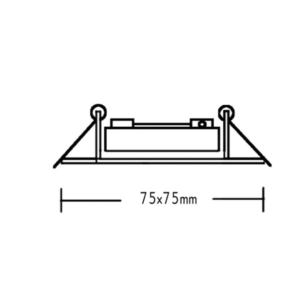 ΣΠΟΤ ΤΕΤΡΑΓΩΝΟ 3159 GU10 ΝΙΚΕΛ ΜΑΤ - Image 2