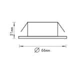 ΣΠΟΤ ΧΩΝ.ΧΡΥΣΟ ΜΑΤ BS812 12V 20W - Image 2