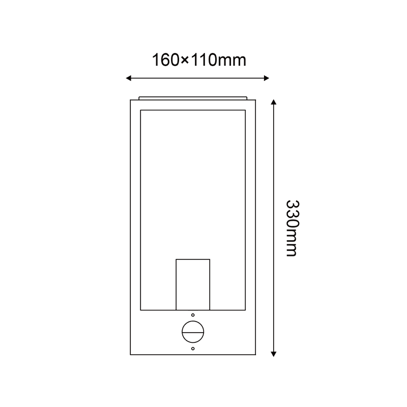 CELIA1WBKPIR_1 ^ΜΑΥΡΟ ΕΠΙΤΟΙΧΟ ΦΩΤΙΣΤΙΚΟ CELIA 1XE27 IP44 ΜΕ ΔΙΑΦΑΝΟ ΓΥΑΛΙ & ΑΙΣΘΗΤΗΡΑ ΚΙΝΗΣΗΣ-ΜΕΡΑΣ ΝΥΧΤΑΣ - Image 2