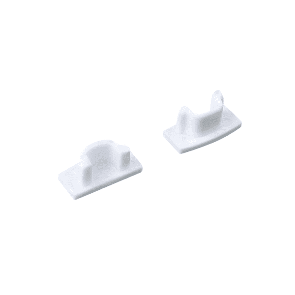 SET OF WHITE PLASTIC END CAPS FOR P109