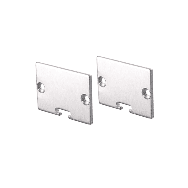 SET OF WHITE PLASTIC END CAPS FOR P117