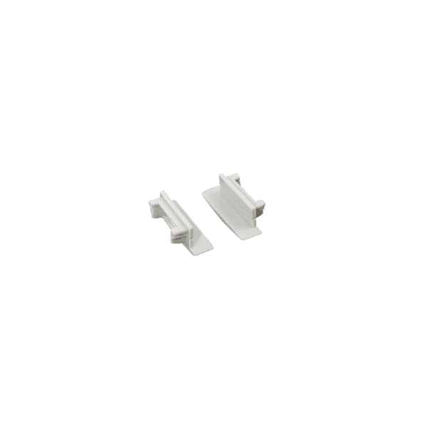 SET OF WHITE PLASTIC END CAPS FOR P119