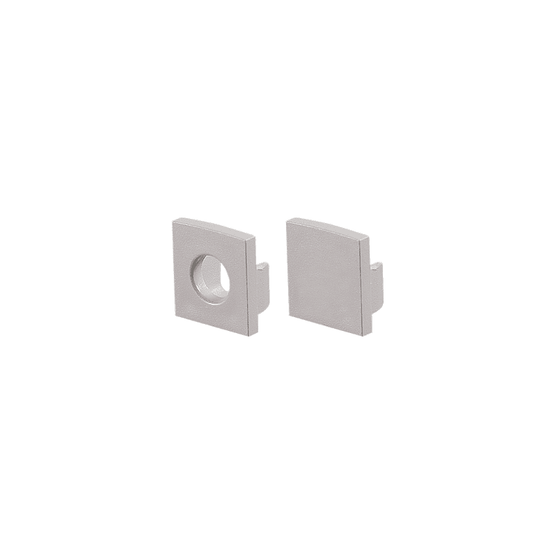 SET OF GREY PLASTIC END CAPS FOR P121