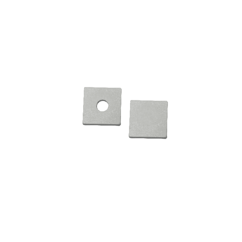 SET OF WHITE PLASTIC END CAPS FOR P124
