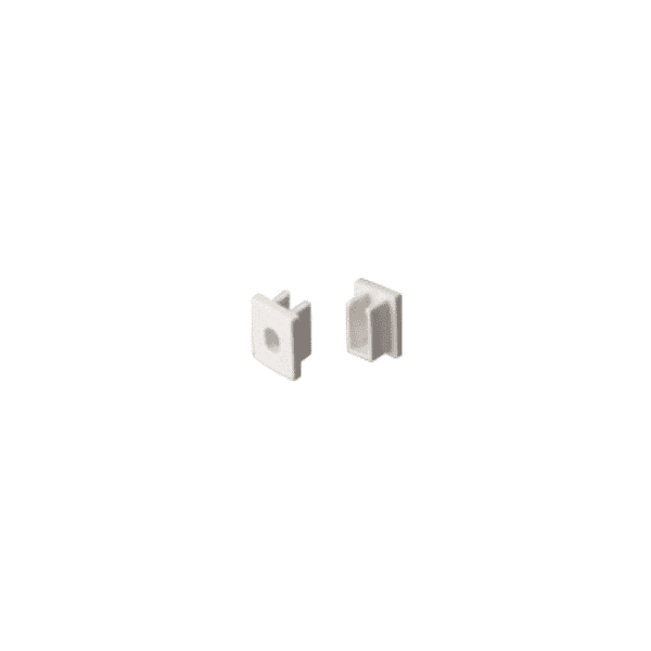 SET OF WHITE PLASTIC END CAPS FOR P162