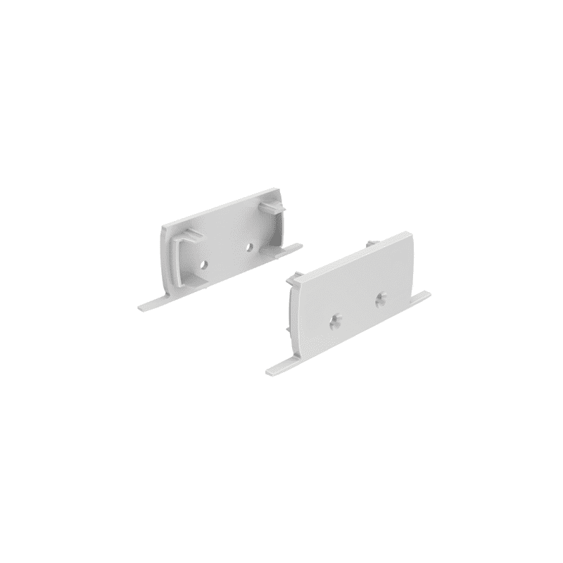 SET OF GREY PLASTIC END CAPS FOR P50N