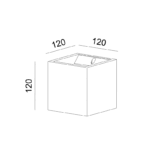 ^ΕΠΙΤΟΙΧΟ Φ/Σ 1xG9 BLOCK ΤΣΙΜΕΝΤΟ 12x12x12CM - Image 2