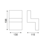 NETTO STAIR 8W COB EPISTAR LED 3000K 230V GREY - Image 3