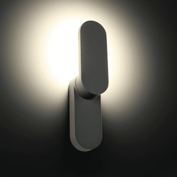 ^LED SMD WALL LUMINAIRE 10W 660LM 97° 230V AC 3.000K DARK GREY CRI80 IP65 30.000HRS - Image 2