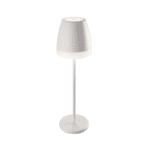 ^LED SMD TABLE BATTERY LUMINAIRE 2W 150LM 38° 3.000K MATT WHITE CRI80 IP54