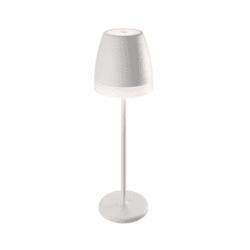 ^LED SMD TABLE BATTERY LUMINAIRE 2W 150LM 38° 3.000K MATT WHITE CRI80 IP54