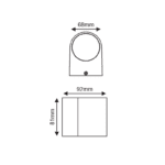 ^LED HP WALL LUMINAIRE 4W 230LM 40° 230V AC 3.000K DARK GREY CRI80 IP65 30.000HRS - Image 5
