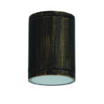 ^E27 PAR30  ROUND CEILING LUMINAIRE 230V AC GOLDEN BLACK IP65 MAX.35W