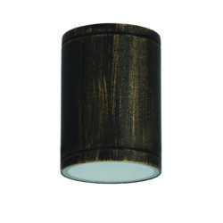 ^E27 PAR30  ROUND CEILING LUMINAIRE 230V AC GOLDEN BLACK IP65 MAX.35W
