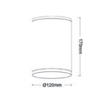 ^E27 PAR30  ROUND CEILING LUMINAIRE 230V AC MATT WHITE IP65 MAX.35W - Image 2