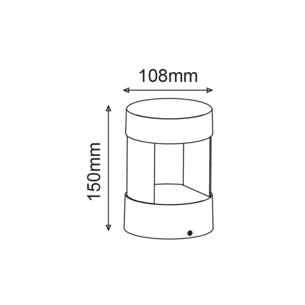 ^LED COB WALL LUMINAIRE 9W 200LM 79° 230V AC 3.000K DARK GREY CRI80 IP54 30.000HRS - Image 3
