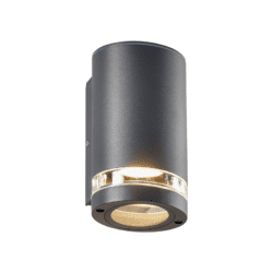 ^GU10 WALL LUMINAIRE 230V AC DARK GREY IP54 MAX.35W