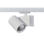 SAND WHITE LED TRACK LUMINAIRE 20W 4000K 1-PHASE 38° 2400LM 230V AC Ra80 5YRS