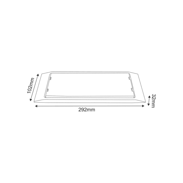 MAINTAINED EMERGENCY LED SMD LUMINAIRE 4W 3HRS 300LM 4000K 230V IP65 - Image 2