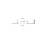 TEXA ALUMINUM PROFILE WITH OPAL PC DIFFUSER 2m/pc - Image 2