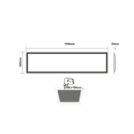 LED PANEL 40W 295X1195X32mm 3000K 4400Lm 230V AC Ra80 50.000Hrs - Image 2