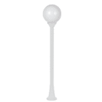 PLASTIC FLOOR GARDEN WHITE LUMINAIRE 100CM Φ200 E27 IP44