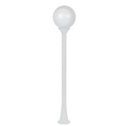 PLASTIC FLOOR GARDEN WHITE LUMINAIRE 100CM Φ200 E27 IP44