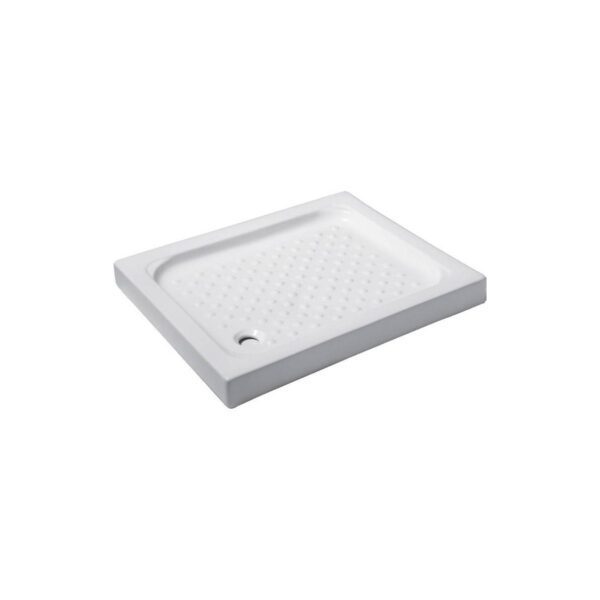 Ντουζιέρα ορθογώνια πορσελάνης PORCELAIN KARAG 80x100x10cm - Image 1