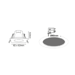 LED SPOT IP65 WHITE SQUARE 5W 3.000K 230V AC 400Lm 120° Ra80 - Image 2