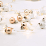 ^ "XMAS ΓΙΡΛΑΝΤΑ ΛΕΥΚΕΣ ΜΠΑΛΕΣ" 20 LED WW ΛΑΜΠΑΚ ΣΕΙΡΑ ΑΣΗΜΙ ΚΑΛ ΧΑΛΚΟΥ