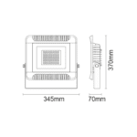 NETTO LED FLOOD LIGHT IP66 150W 4000K 13100Lm 230V 4PCS/CART - Image 2