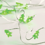 "CHRISTMAS TREE" Σχέδιο 20LED ΛΑΜΠΑΚ ΣΕΙΡΑ ΠΡΑΣΙΝΟ ΑΣΗΜΙ ΚΑΛΩΔ ΧΑΛΚΟΥ & ΜΠΑΤΑΡ 2xAA IP20 2m+10cm