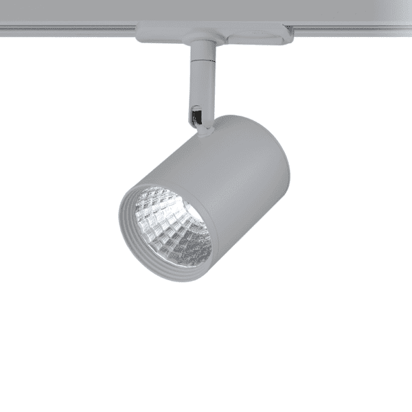 GREY LED TRACK LIGHT 7W 3000K 2WIRES 24° 700LM 230V Ra80