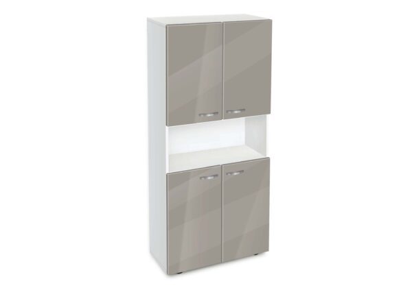 Βιβλιοθήκη Etazerka Ava 5 Λευκή, 78x33x184,3, Genomax - Image 12