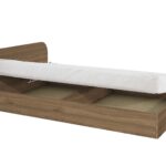 Κρεβάτι μπαούλο διπλό 1212003 Καρυδί, 144/190, Genomax