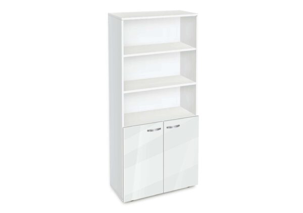 Βιβλιοθήκη Etazerka Ava 5 Λευκή, 78x33x184,3, Genomax - Image 3