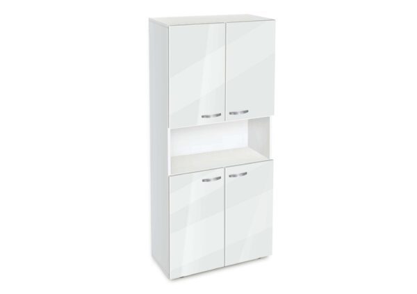 Βιβλιοθήκη Etazerka Ava 5 Λευκή, 78x33x184,3, Genomax - Image 4