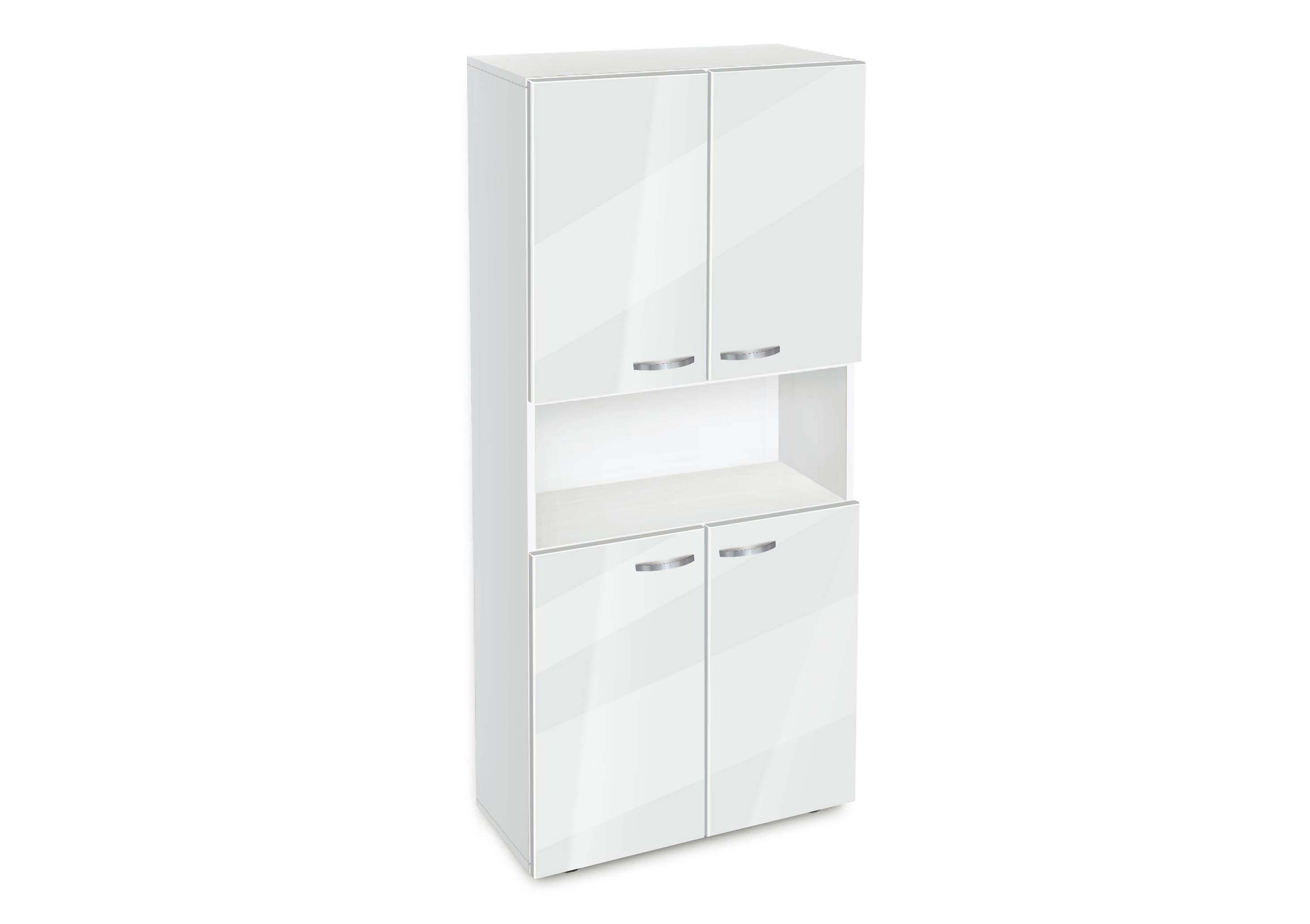 3ETAZERKA-AVA-5-ALL4HOME.COM.GR Βιβλιοθήκη Etazerka Ava 5 Λευκή, 78x33x184,3, Genomax - Image 4