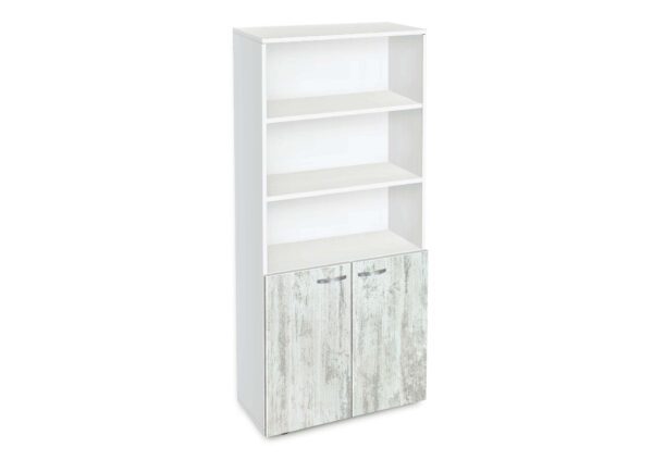 Βιβλιοθήκη Etazerka Ava 5 Λευκή, 78x33x184,3, Genomax - Image 8