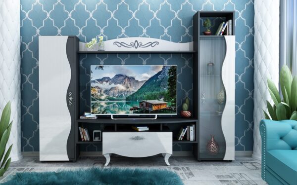 Σύνθετο Σαλονιού Lux-Smart Home, 240x47x186, Genomax - Image 1