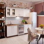 Σύνθεση Κουζίνας 3.40μ ύψος 2,17μ βάθος 0,60μ, MDF Vintage 340, Genomax